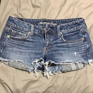 Blue jean shorts